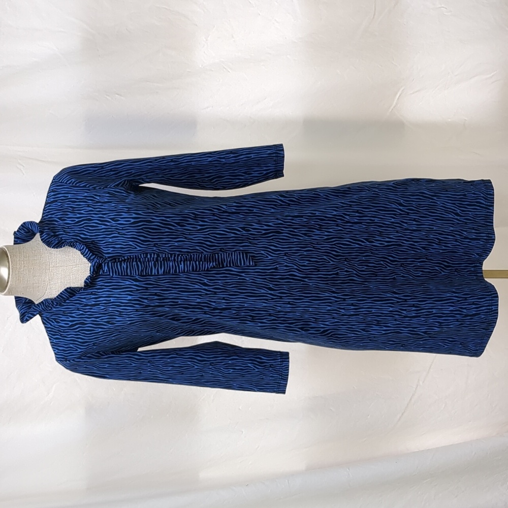 J. McLaughlin Ruffled Neckline L.S. Dress Size Small